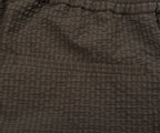 Armani Khaki Icon Checkered Crimp Shorts