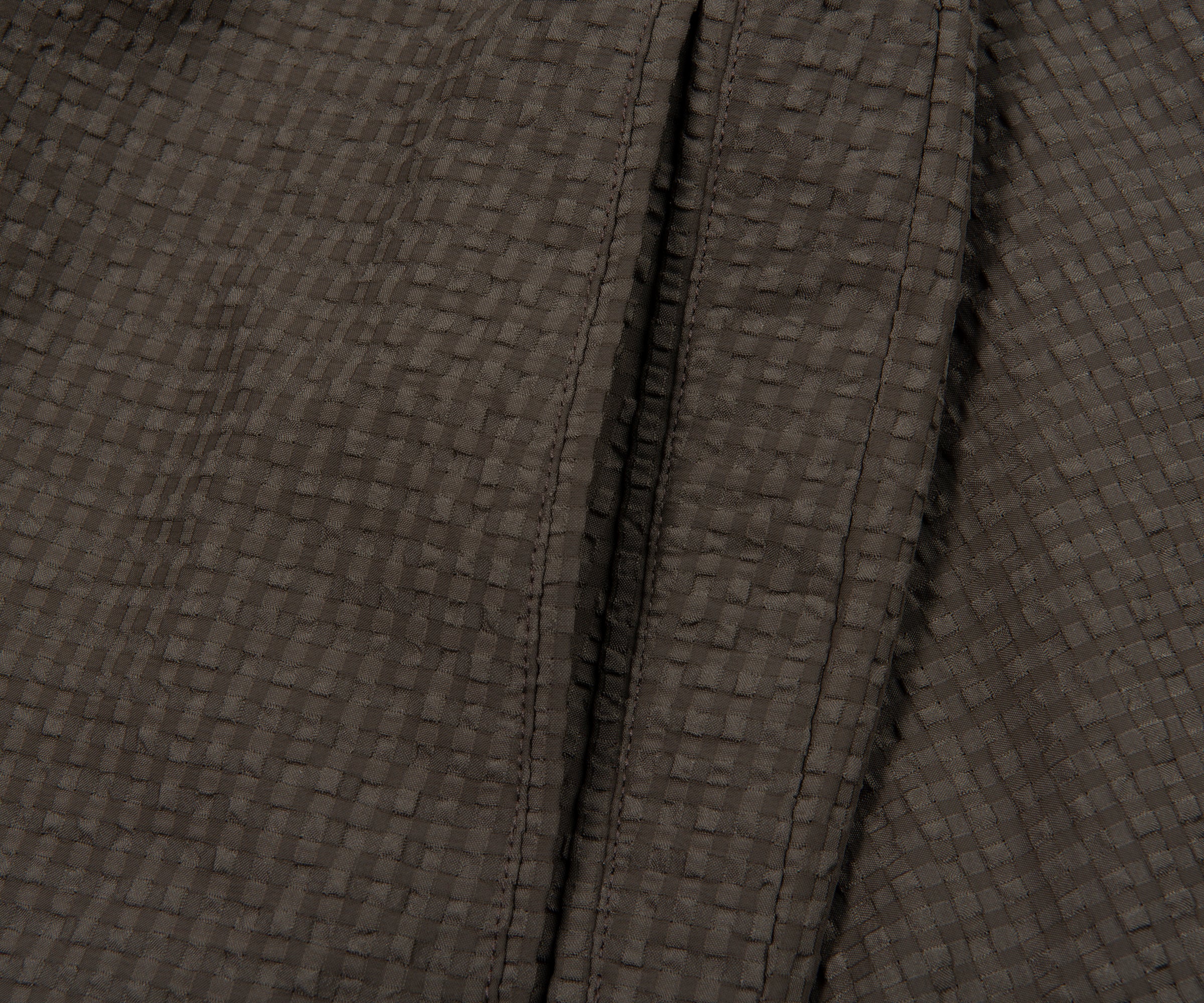 Armani Khaki Icon Checkered Crimp Shorts