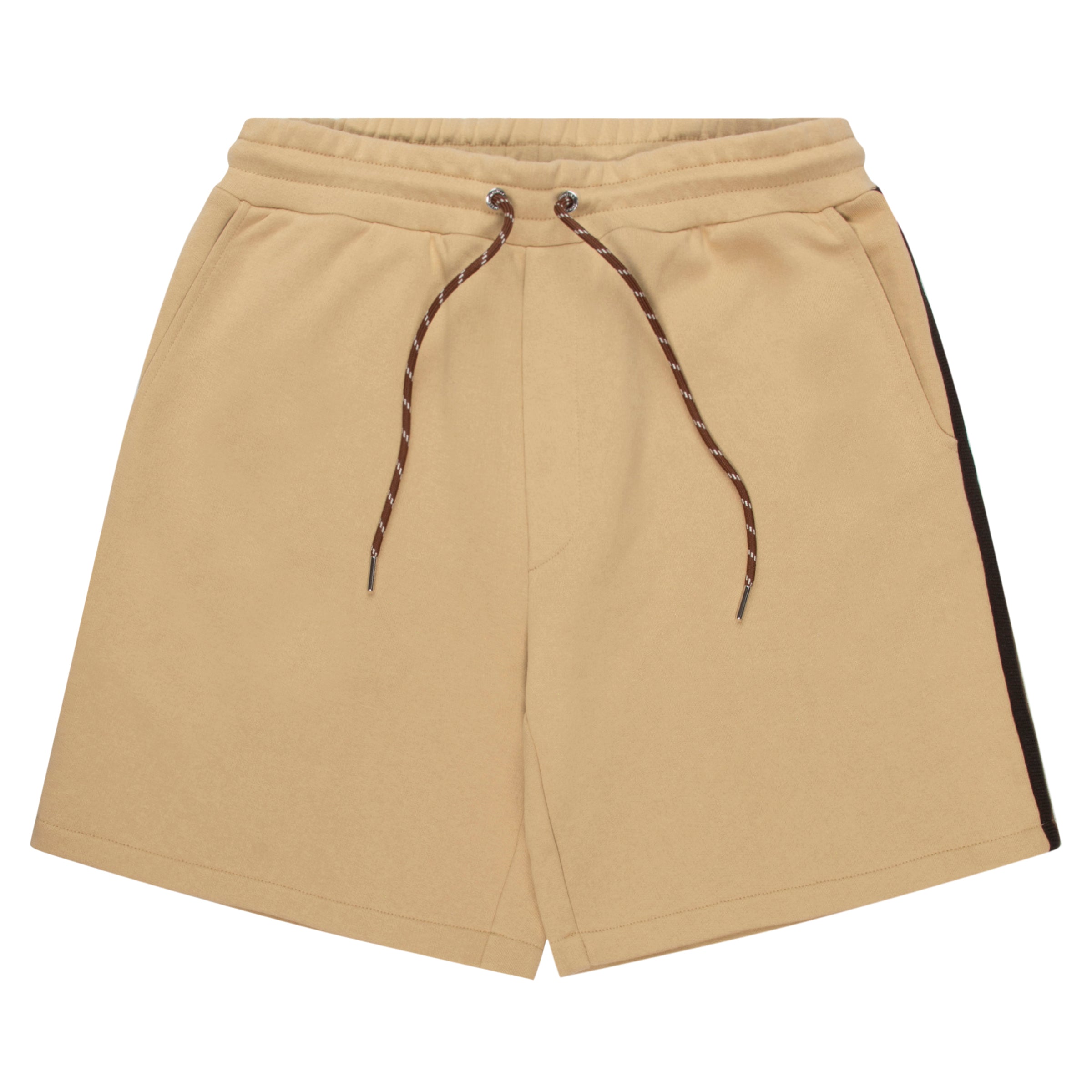 Moncler Sand Thick Cotton Brown Trimming Shorts