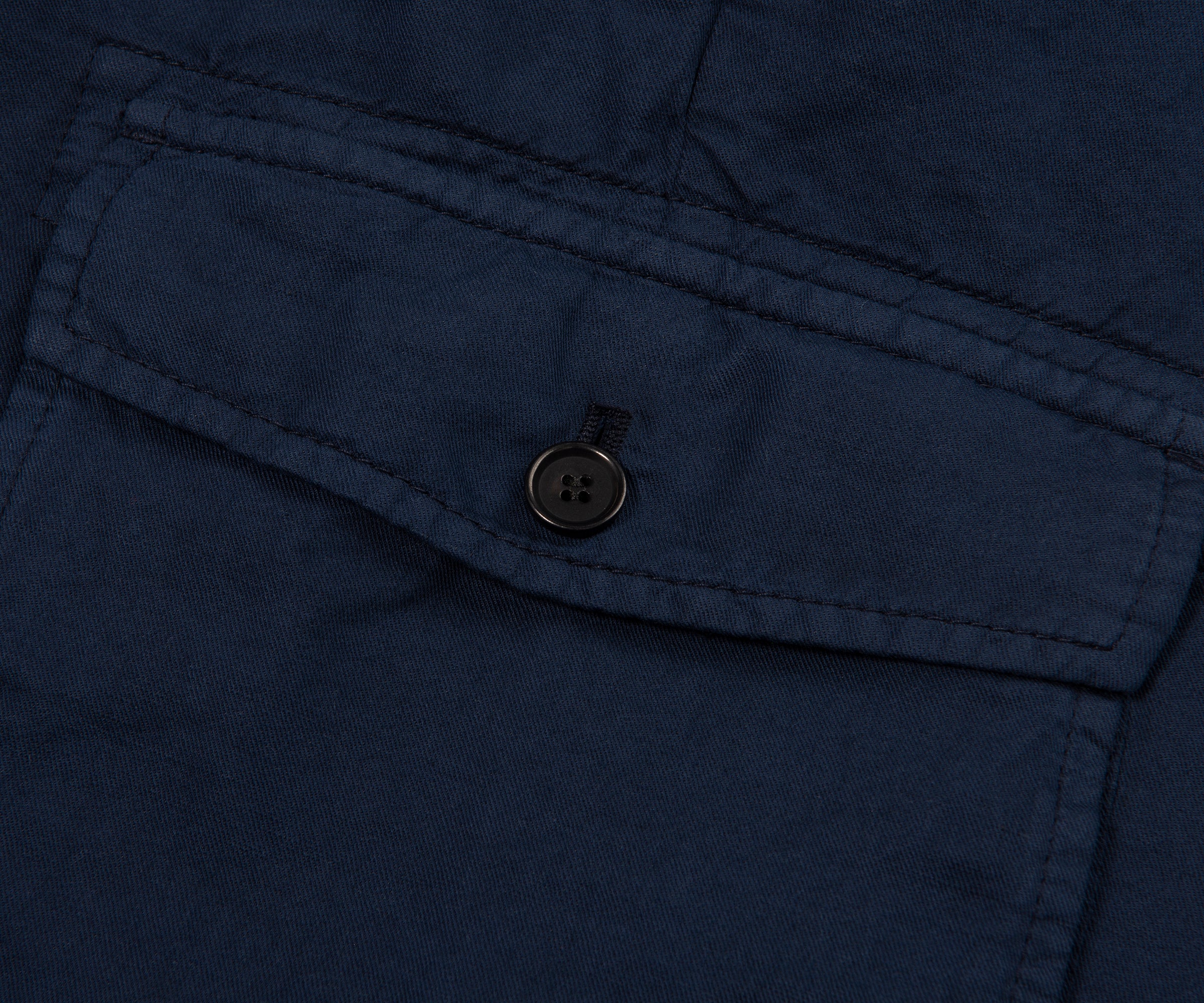 Paul & Shark Navy Cargo Bermuda Linen/Cotton Shorts