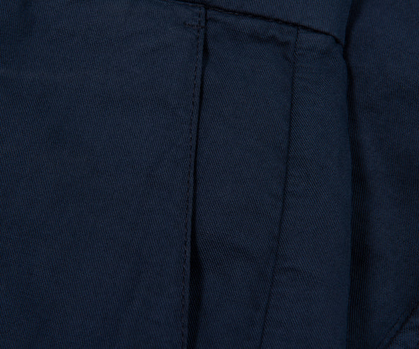 Paul & Shark Navy Cargo Bermuda Linen/Cotton Shorts