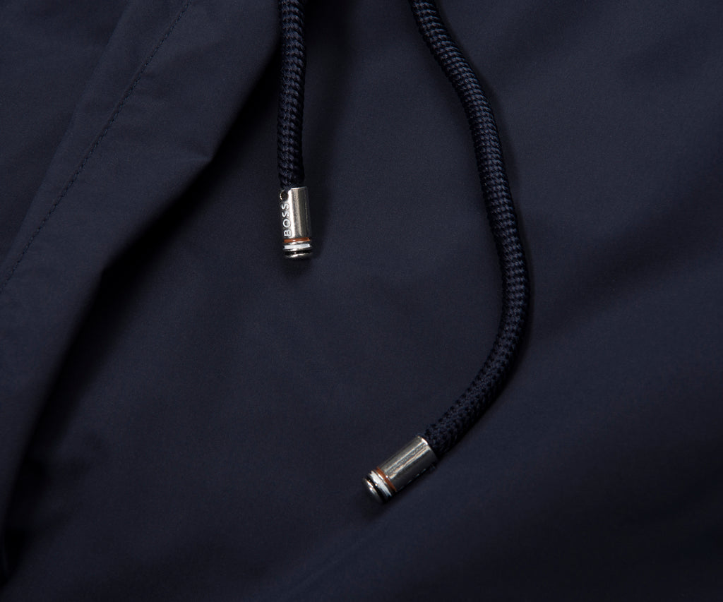Boss Navy Resort Tape Trim Swim Shorts