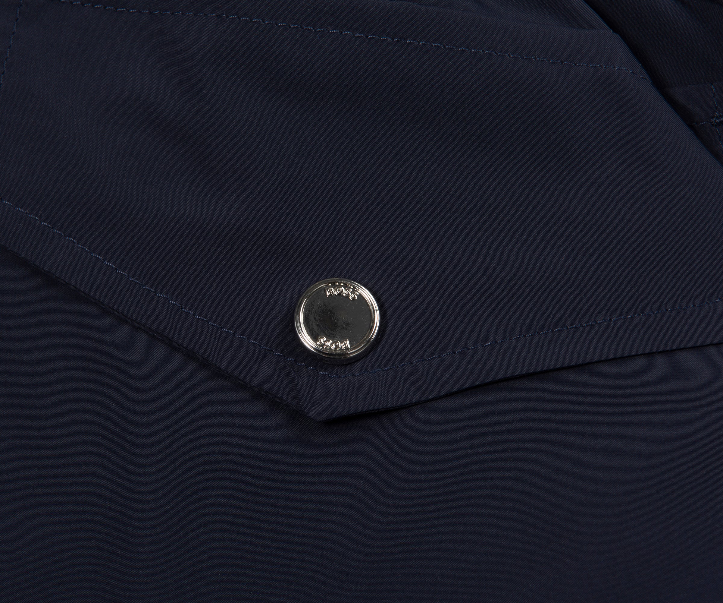 Boss Navy Resort Tape Trim Swim Shorts