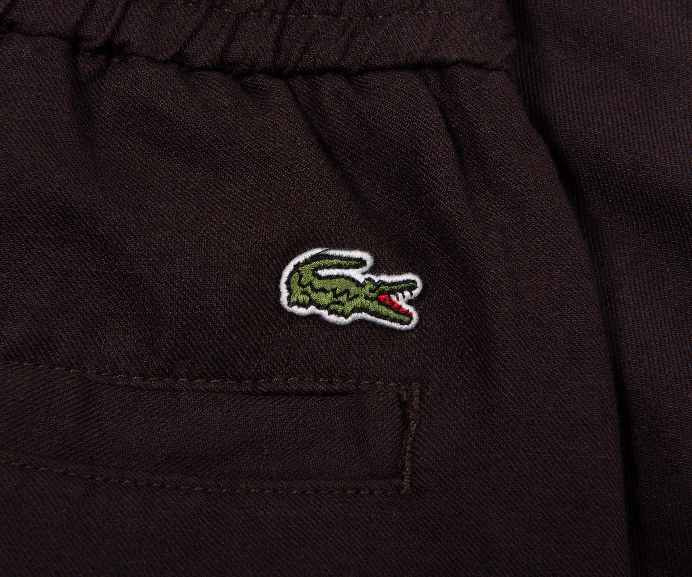 Lacoste Brown Regular Fit Twill Linen Shorts