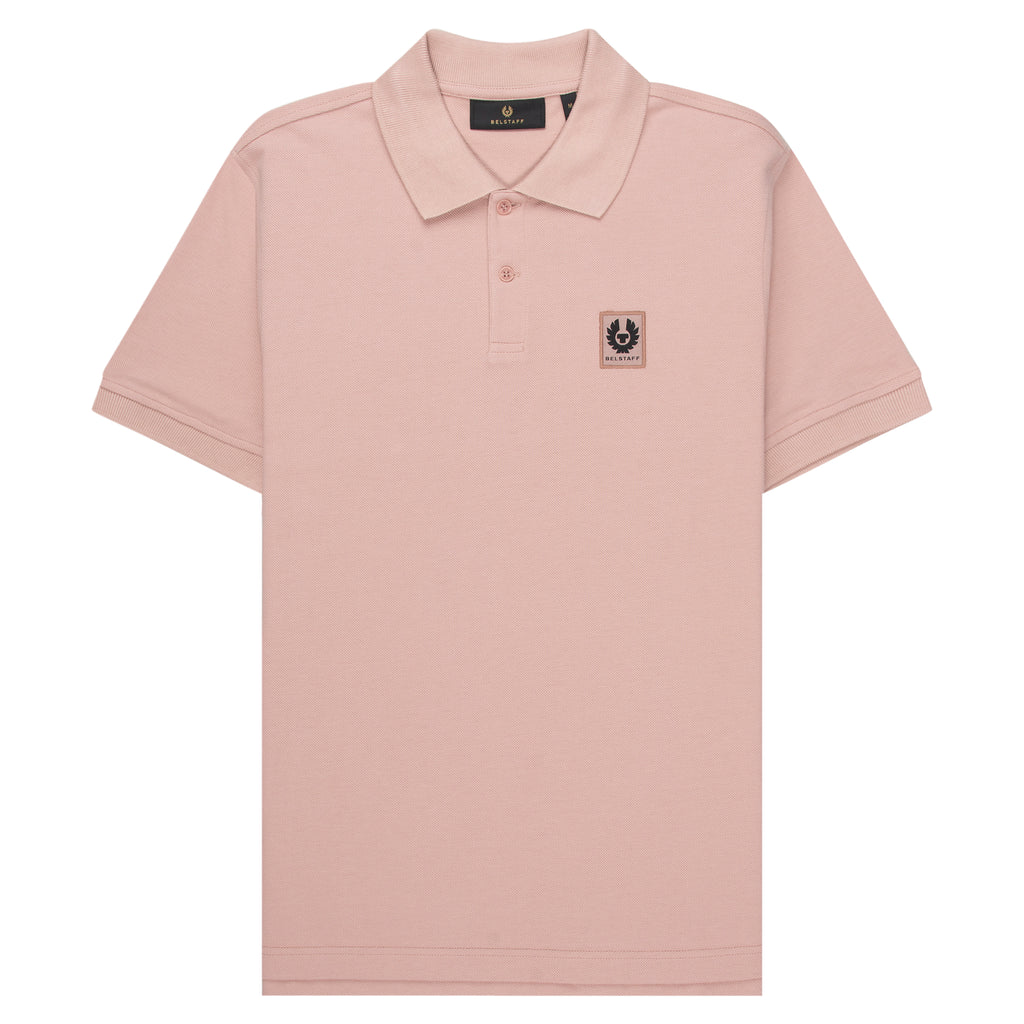 Belstaff short-sleeved polo in Dusk Pink