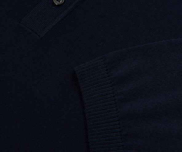 Boss H Nolano Navy Knitted SS Polo