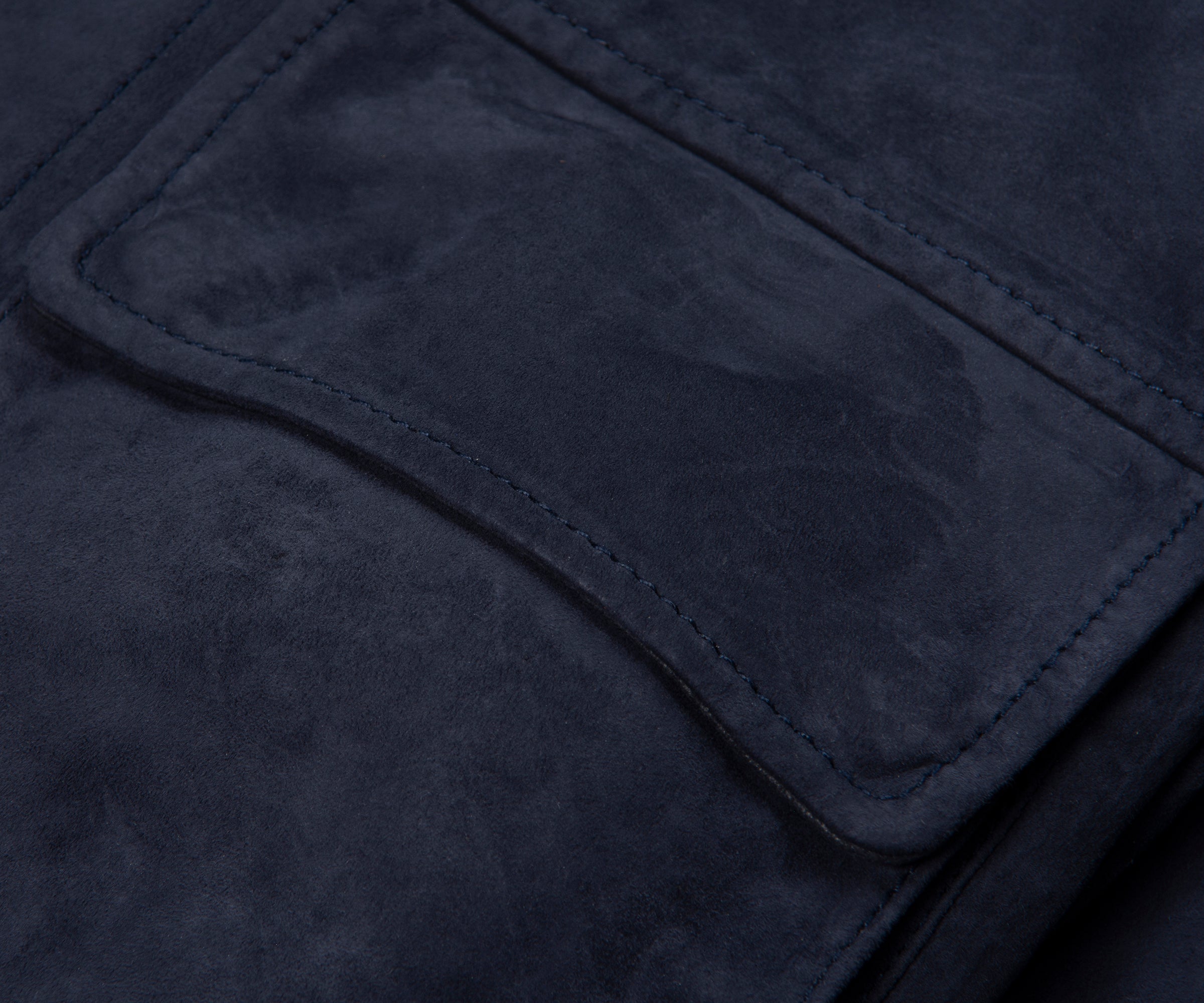 Belstaff Dark Ink Waymark Flyweight Suede Overshirt