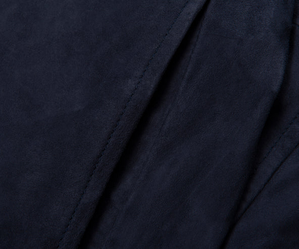 Belstaff Dark Ink Waymark Flyweight Suede Overshirt