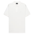 Armani White Travel Essential Zip Polo