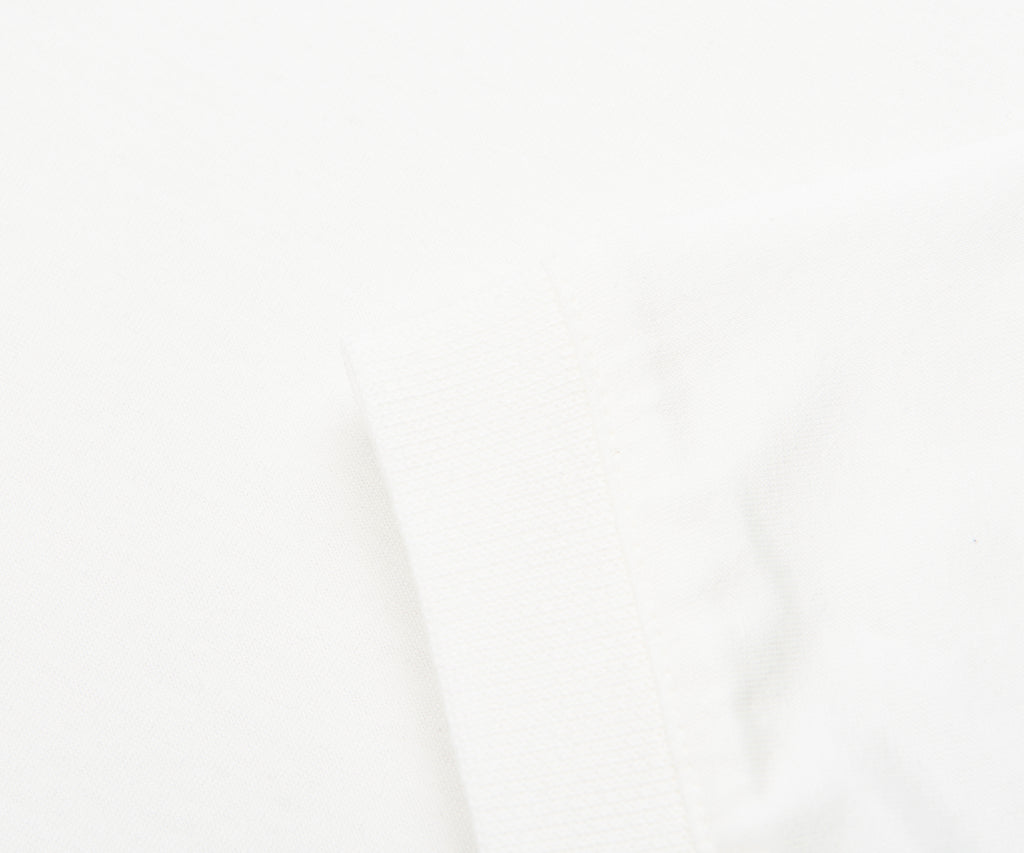 Armani White Travel Essential Zip Polo