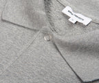 Norse Projects Grey Sylane Relaxed Light Pile Jersey Polo