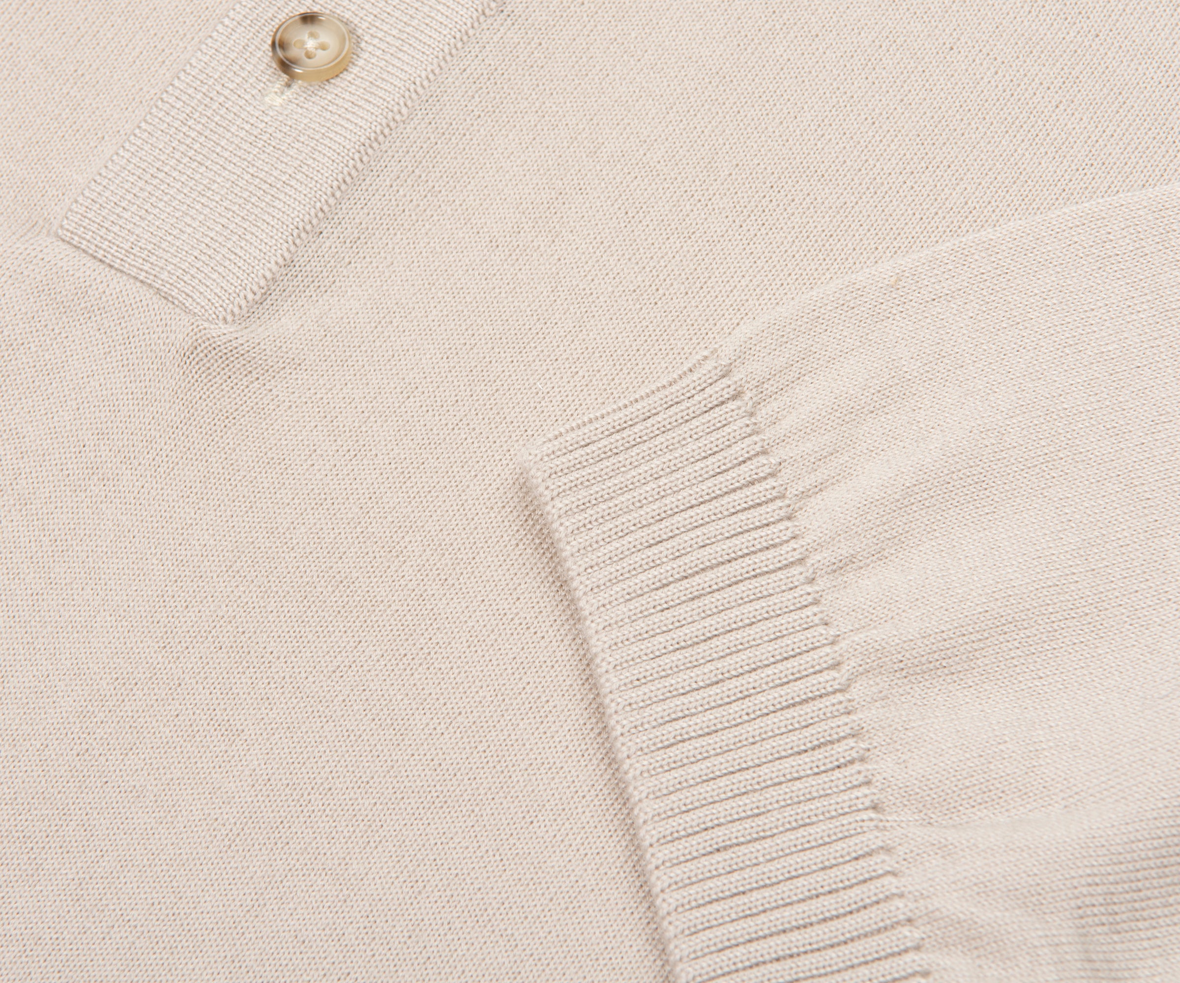 Boss H Nolano Light Beige Knitted SS Polo