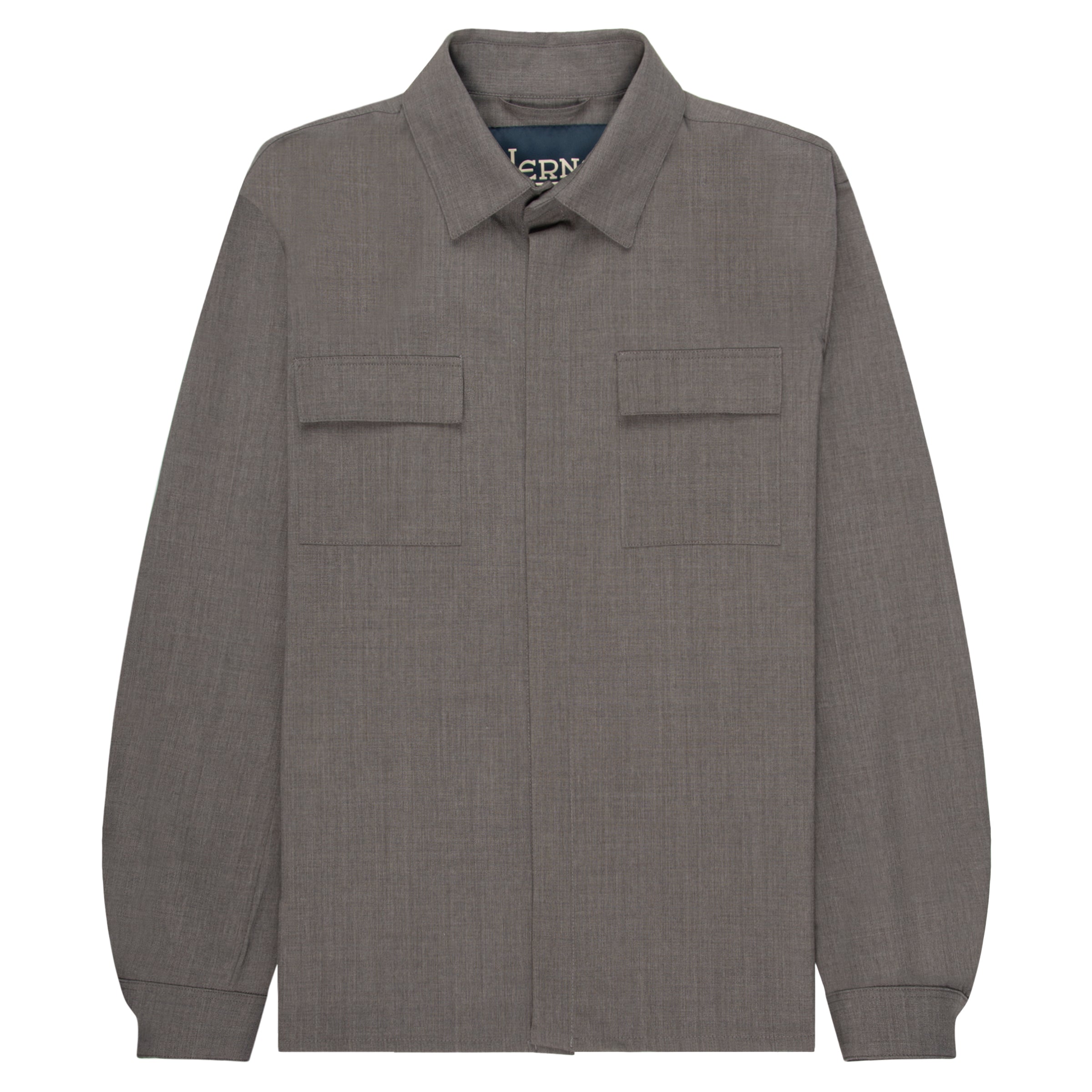 Herno Taupe Double Chest Pocket Shirt