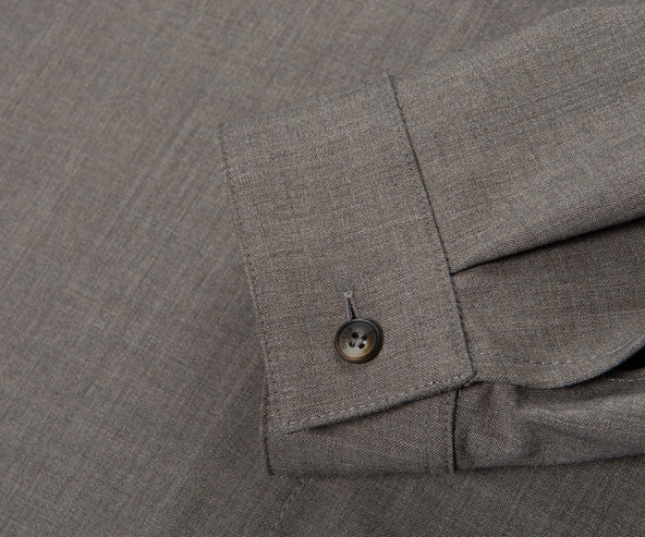 Herno Taupe Double Chest Pocket Shirt