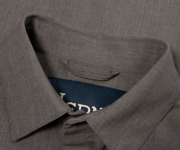 Herno Taupe Double Chest Pocket Shirt