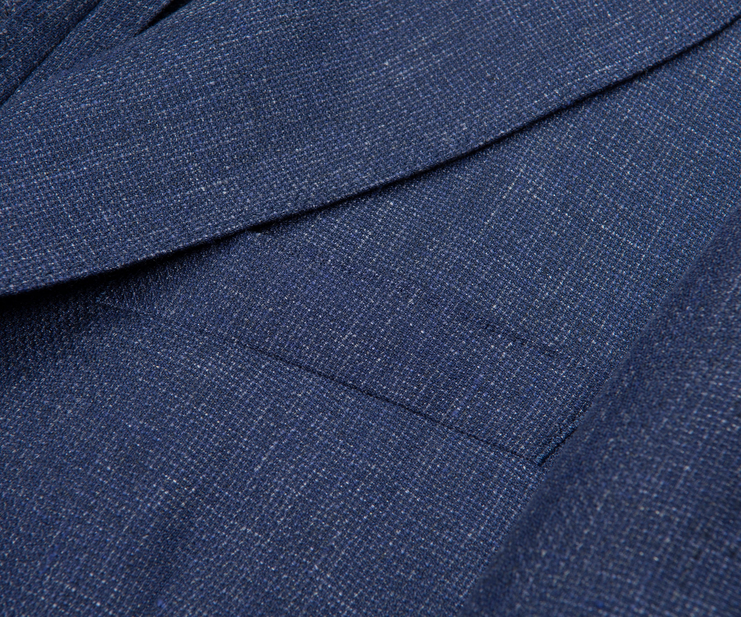 Boss C Hanry Open Blue Linen Blend Blazer