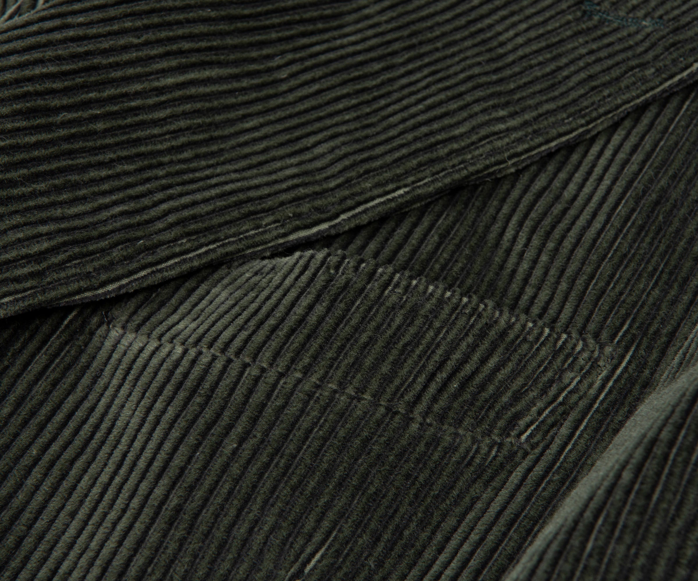 Canali Double Breasted Corduroy Suit Green