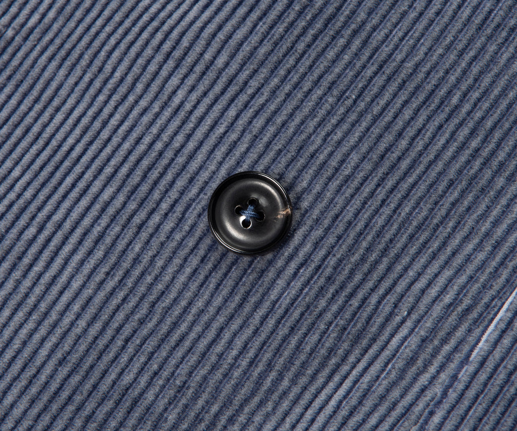 Canali Double Breasted Corduroy Suit Blue