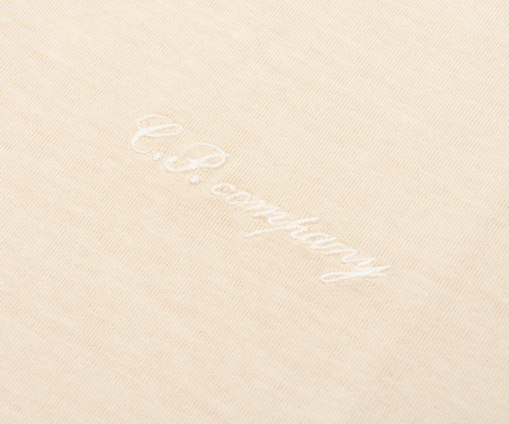 C.P. Company Dew Script Logo Zip Polo