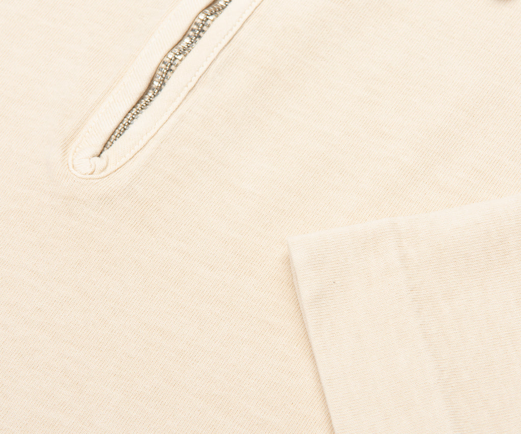 C.P. Company Dew Script Logo Zip Polo