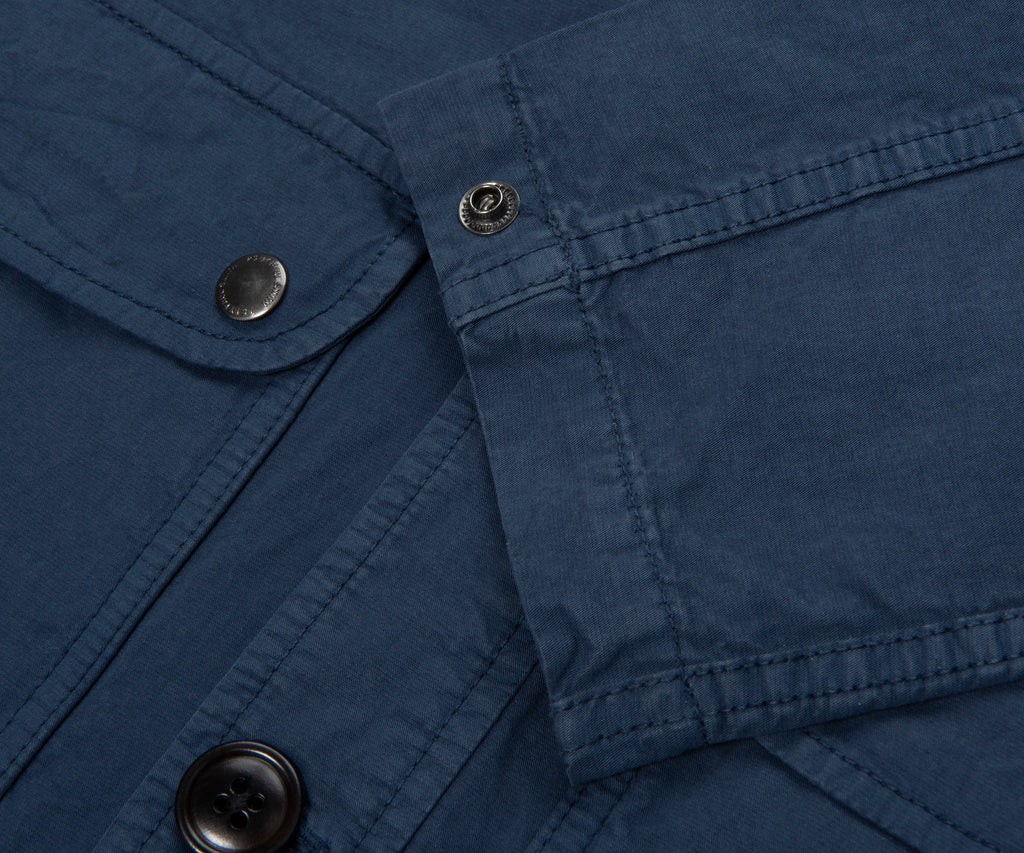 Paul Smith Petrol Blue Arm Pocket Shacket