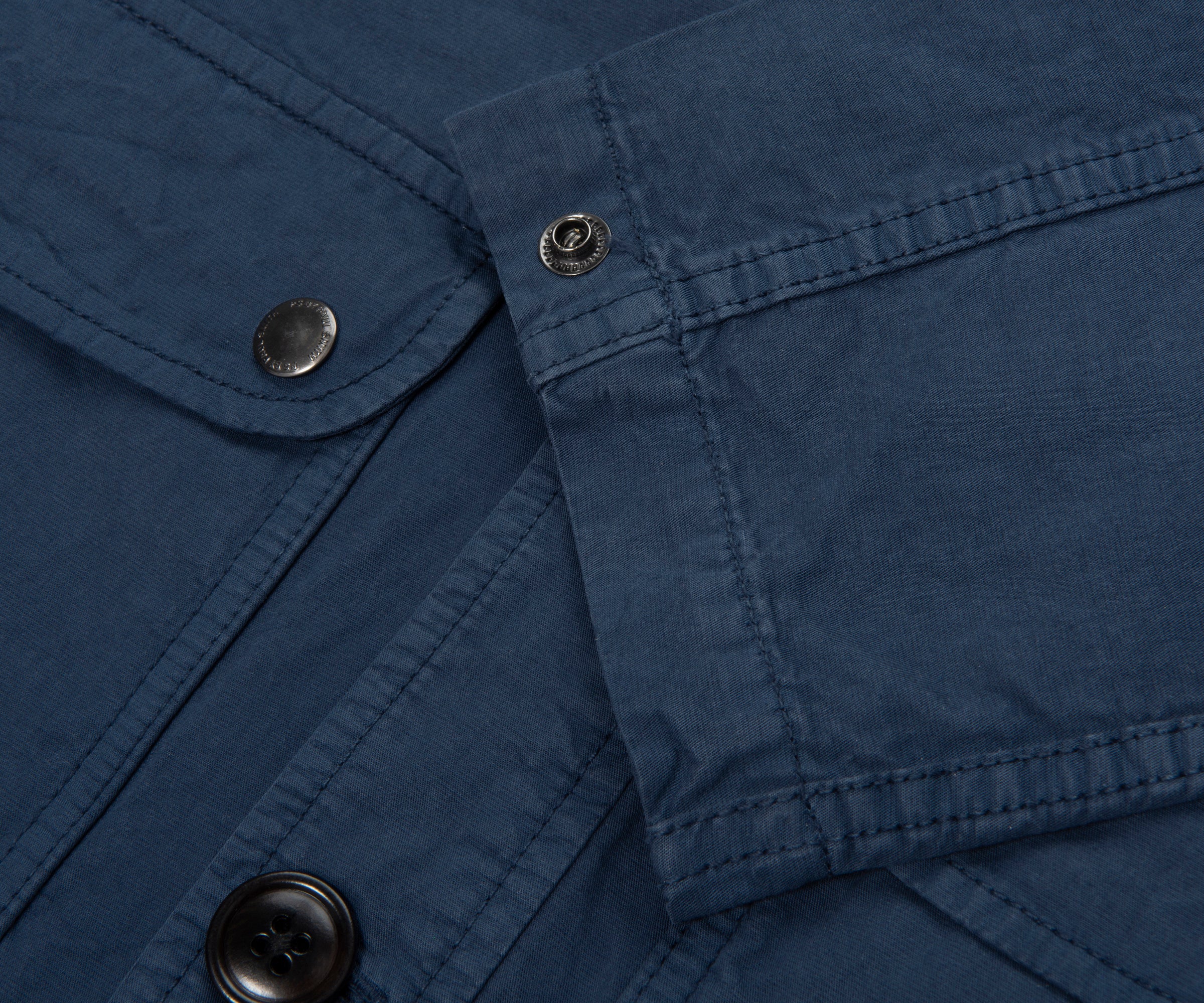 Paul Smith Petrol Blue Arm Pocket Shacket