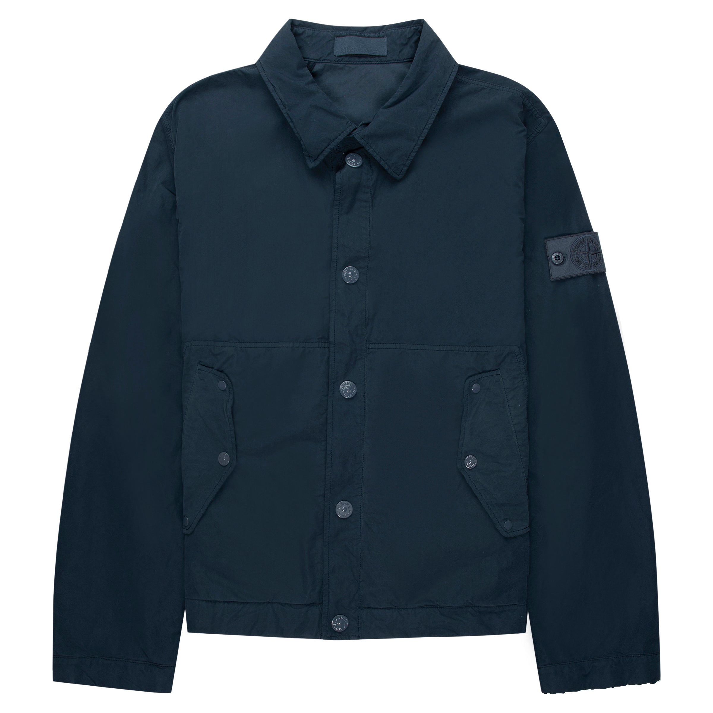 Stone Island Ghost Baltic Blue David Light TC Cropped Jacket