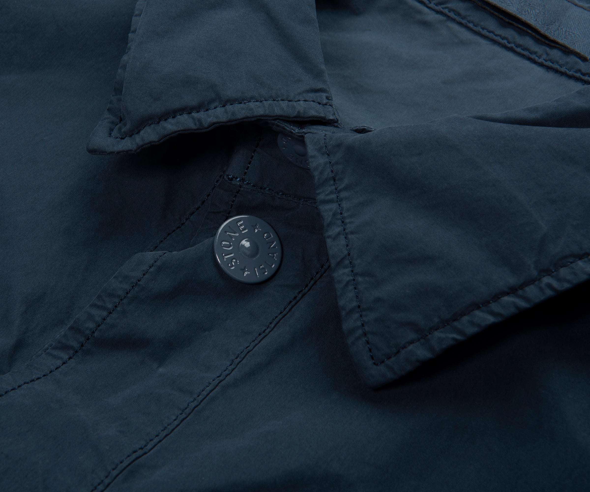 Stone Island Ghost Baltic Blue David Light TC Cropped Jacket