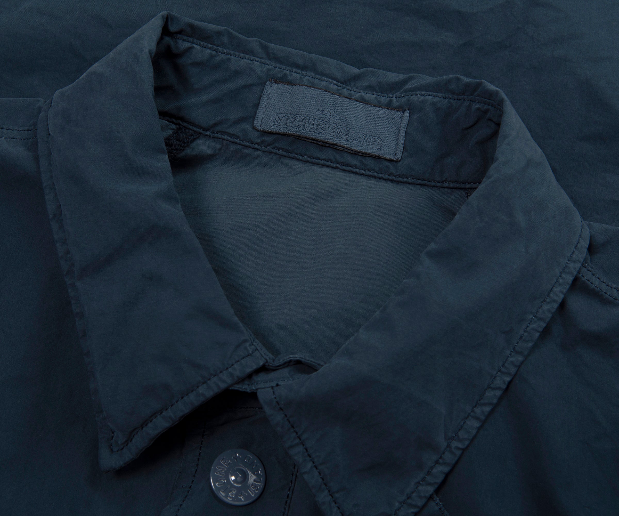 Stone Island Ghost Baltic Blue David Light TC Cropped Jacket