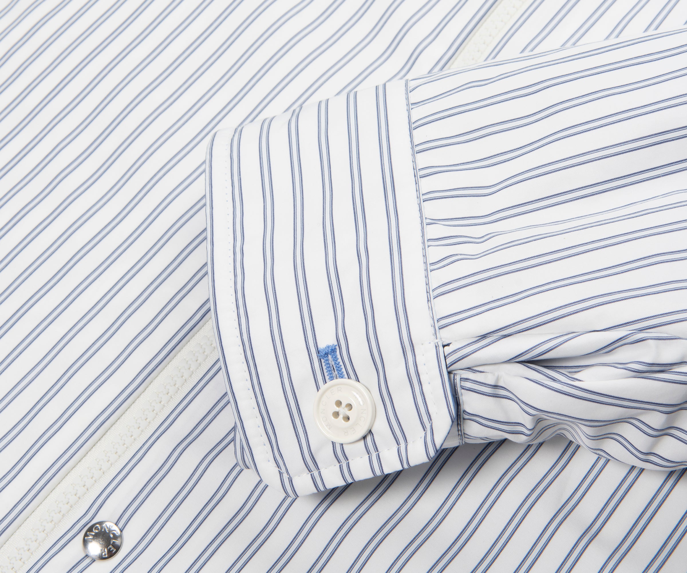 Moncler White/Blue Crescent Reversible Jacket