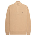 Ralph Lauren Beige Waffle Knit 1/4 Zip Sweater