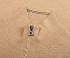 Ralph Lauren Beige Waffle Knit 1/4 Zip Sweater