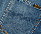 Nudie Lean Dean Indigo Exile Washed Blue