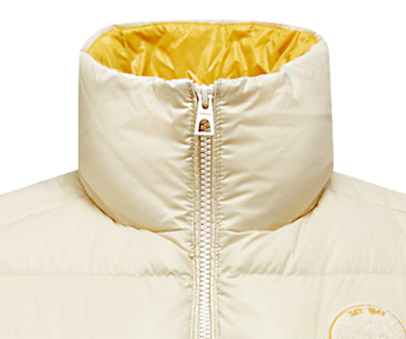 Moncler Lipsi Butter Yellow Felt Logo Gilet
