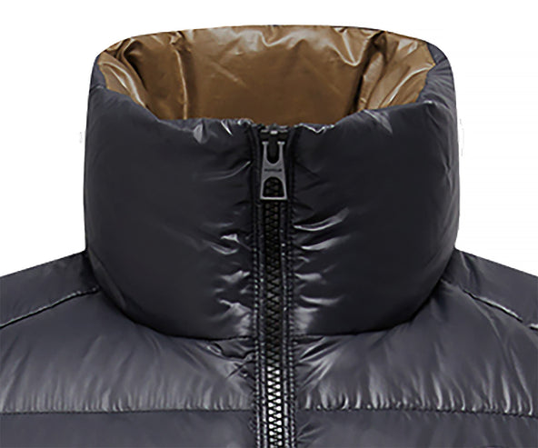 Moncler Lipsi Navy/Green Felt Logo Gilet