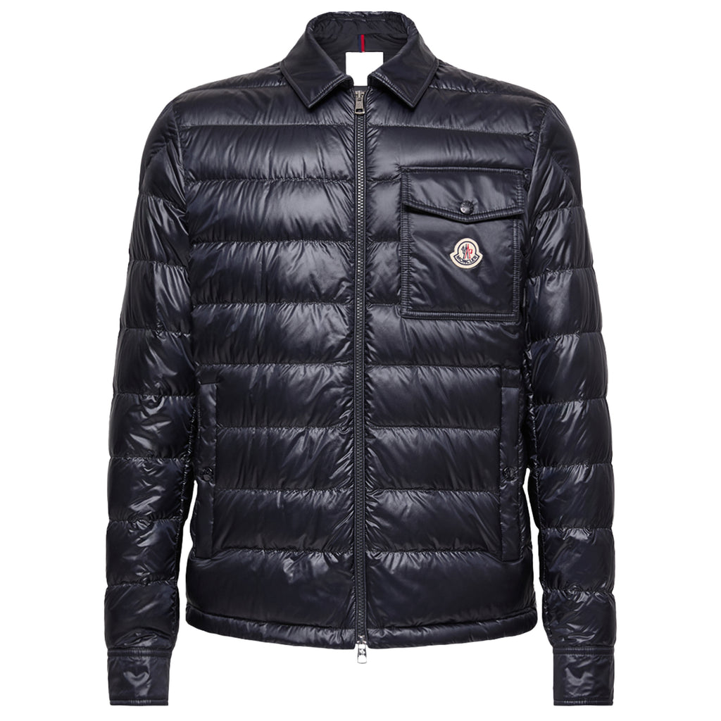 Moncler Mourillon Navy Down Shirt Jacket