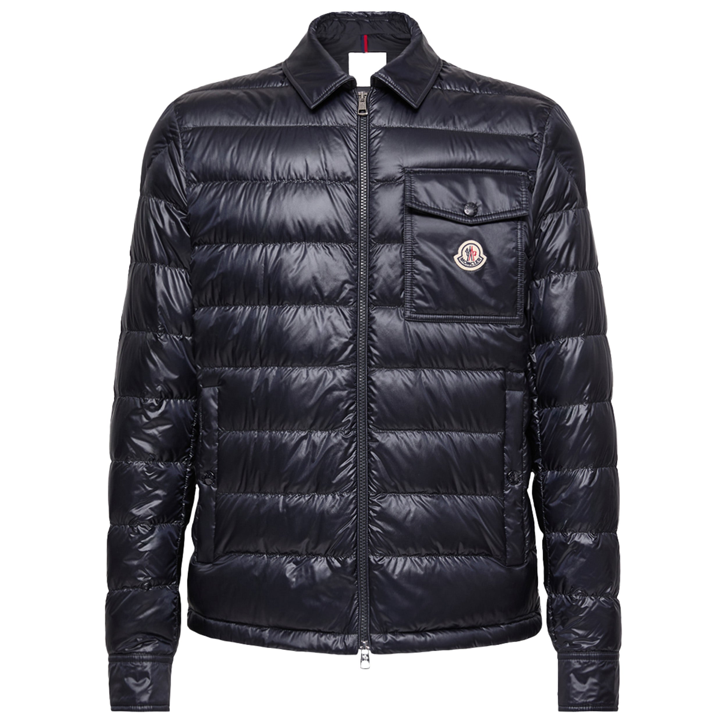 Moncler Mourillon Navy Down Shirt Jacket