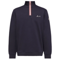 Navy blue sweatshirt from Moncler with a brand logo