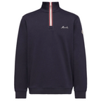 Navy blue sweatshirt from Moncler with a brand logo