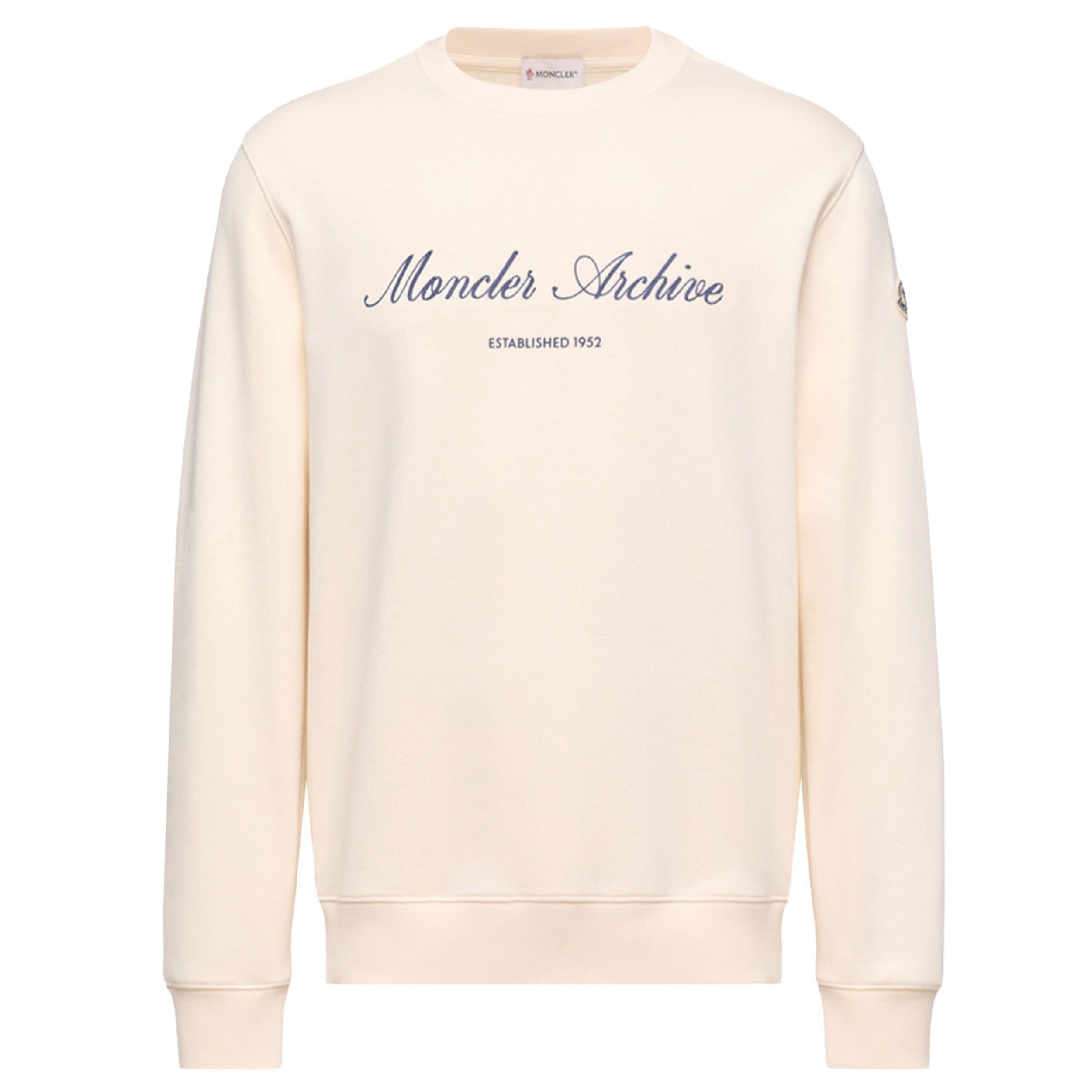 Moncler Cream Archive Logo Sweatshirt
