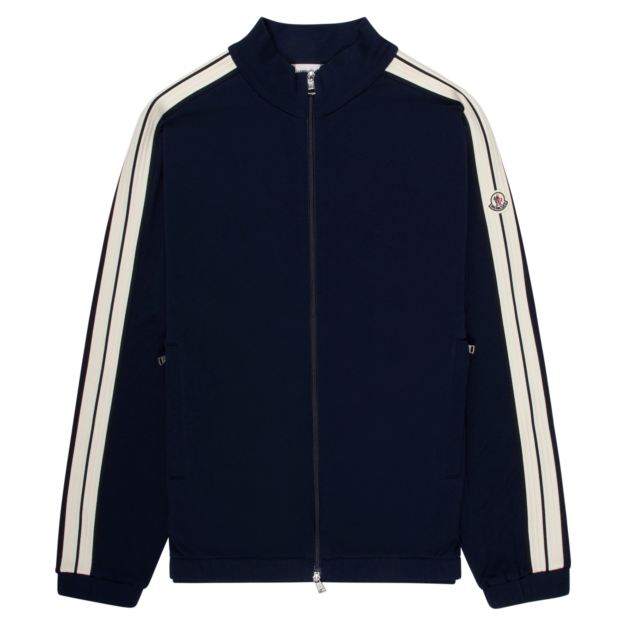 Moncler Arm Stripe Track Top Navy