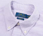 Close-up of a Polo Ralph Lauren shirt collar with label