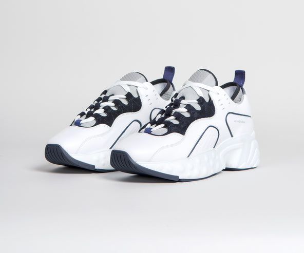 Acne Studios 'Technical' Leather Trainers White/Multi