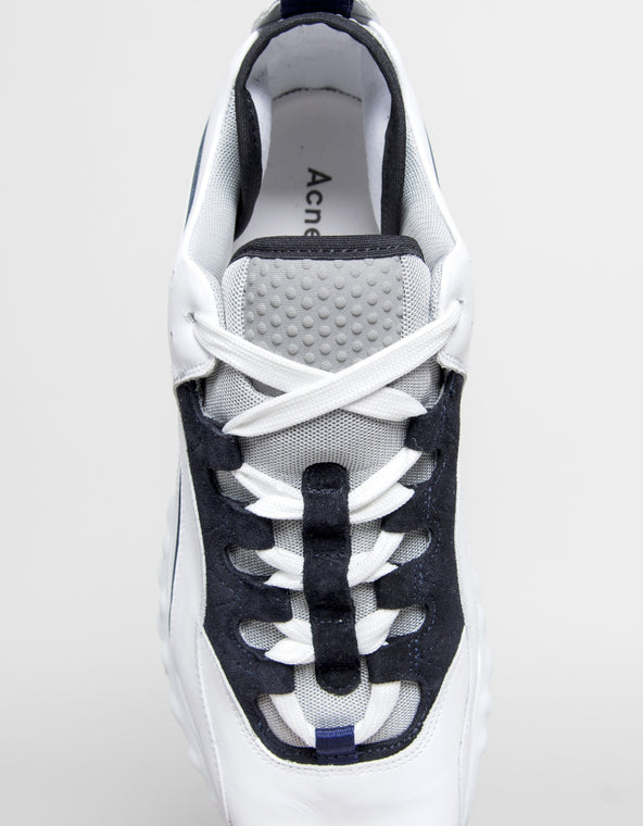 Acne Studios 'Technical' Leather Trainers White/Multi
