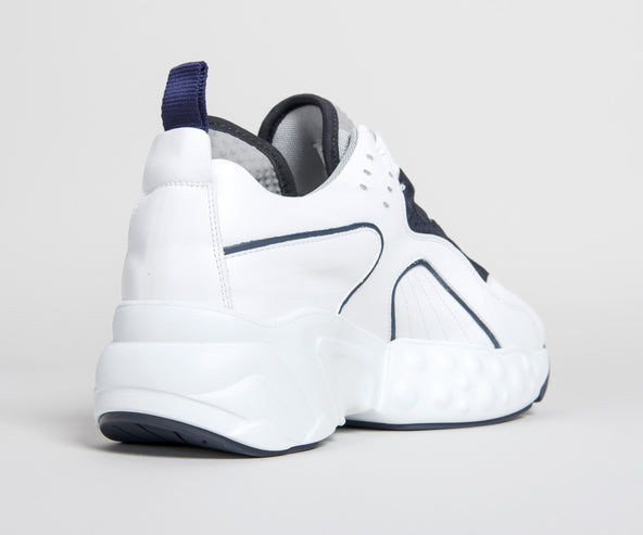 Acne Studios 'Technical' Leather Trainers White/Multi