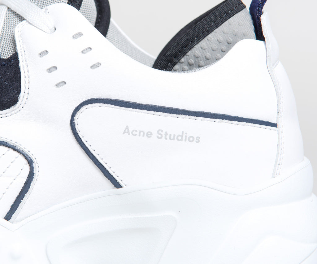 Acne Studios Technical Leather Trainers White/Multi