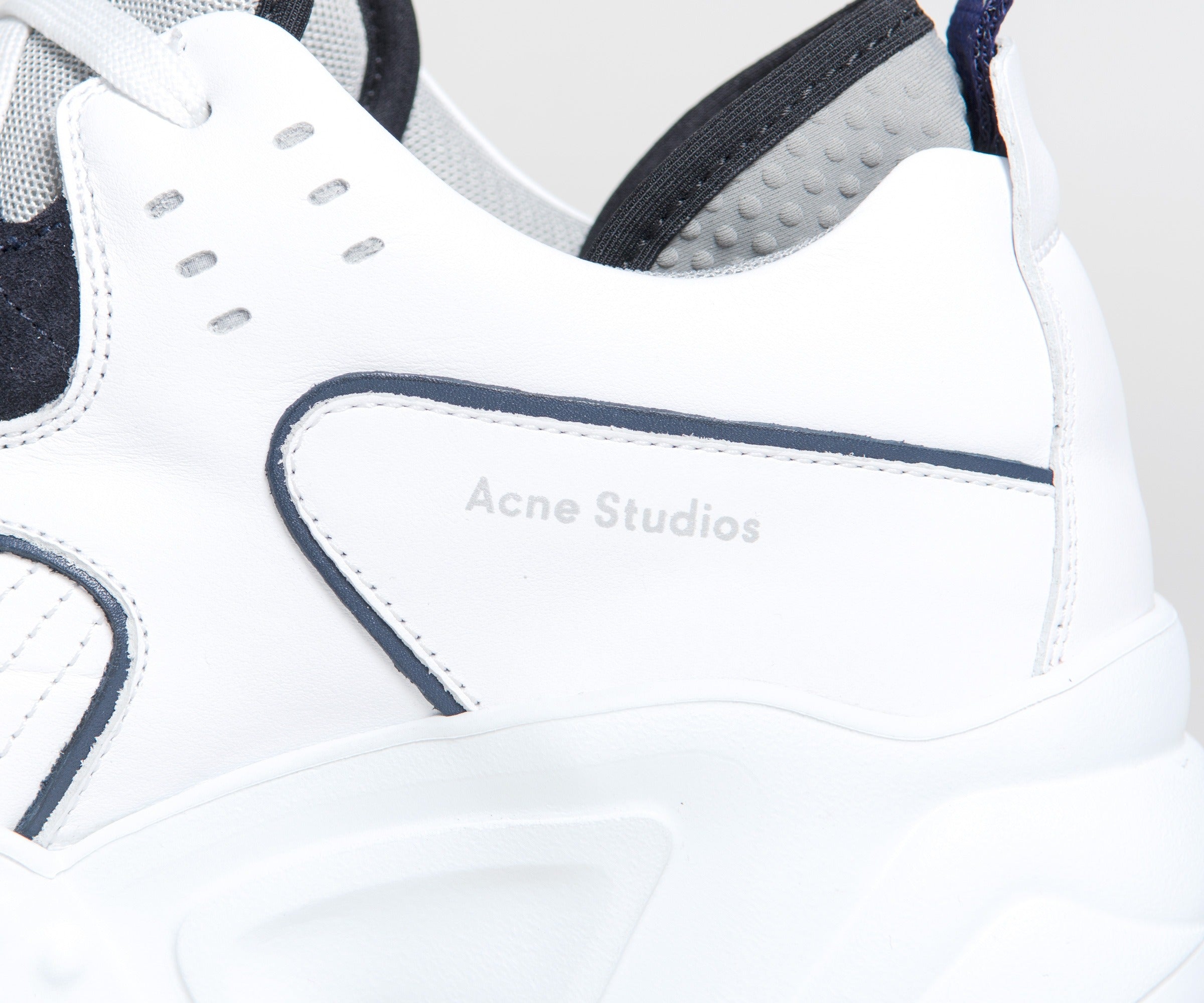 Acne Studios Technical Leather Trainers White/Multi
