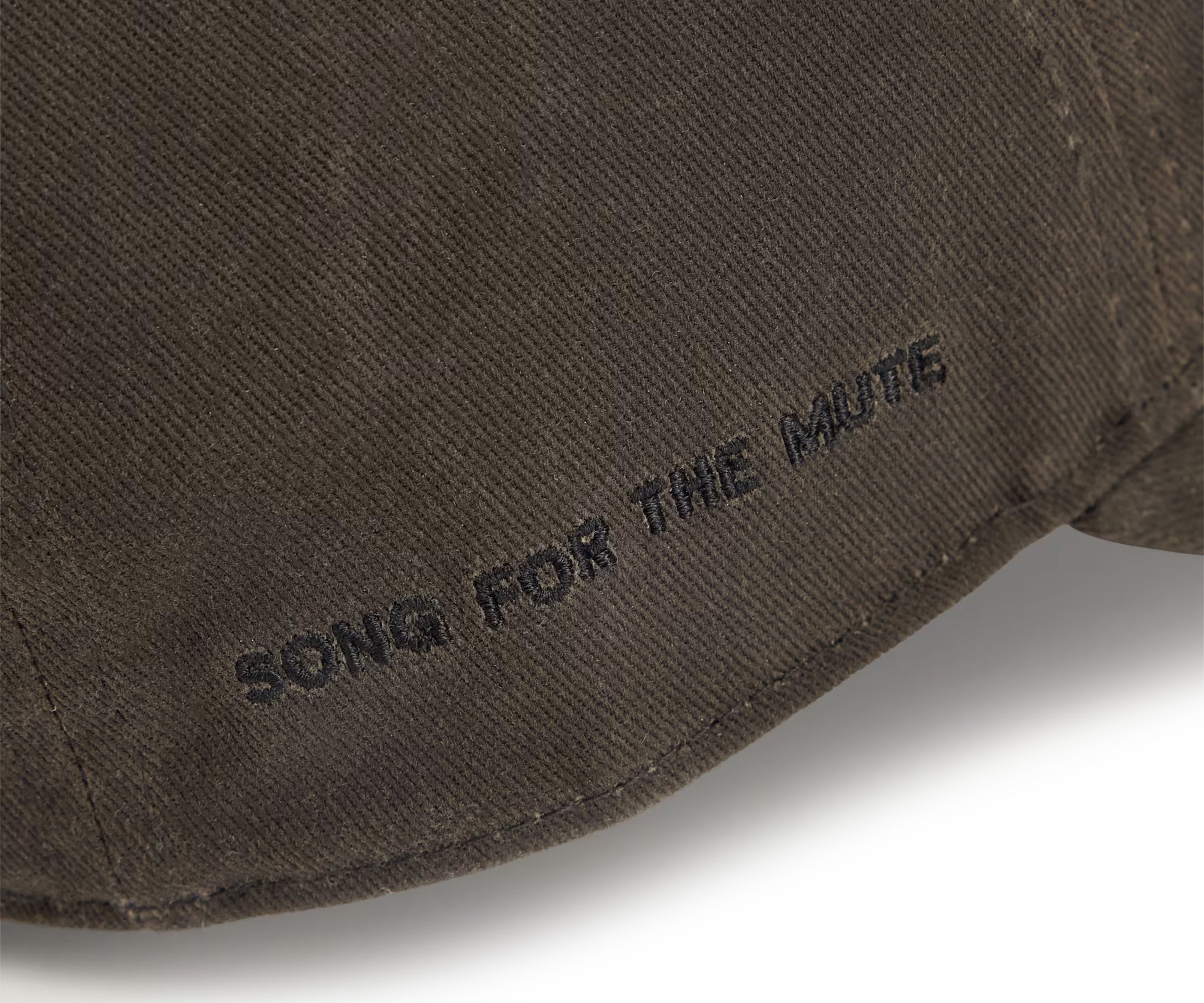 Adidas Song For The Mute Dark Brown Waxed Logo Cap