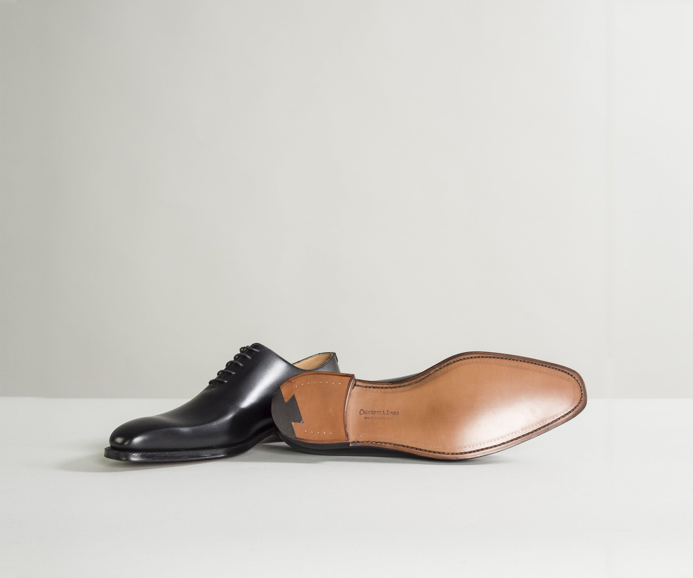 Crockett & Jones 'Alex' Calf Leather Shoes Black
