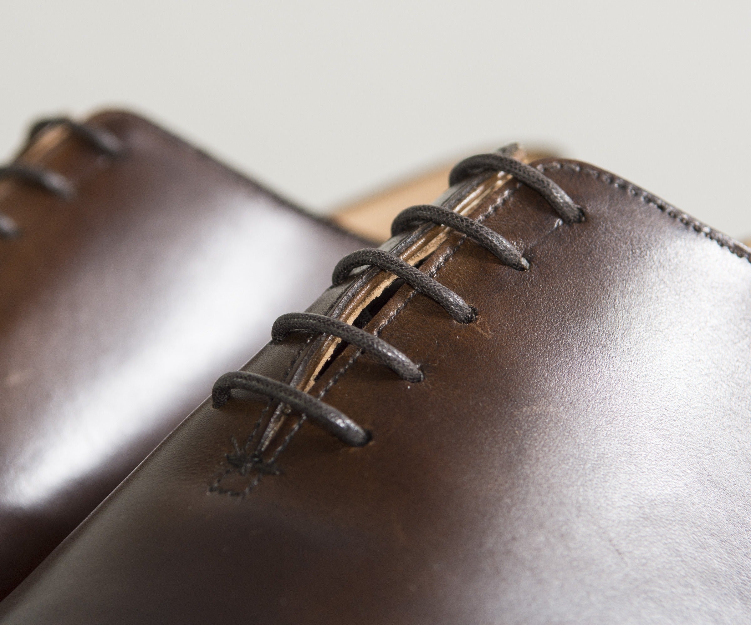 Crockett & Jones Alex Burnished Calf Leather Shoes Brown